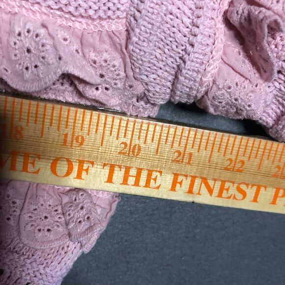 zara structured knit jacket small s m pink ruffled knitted ruffled to - Picture 11 of 11